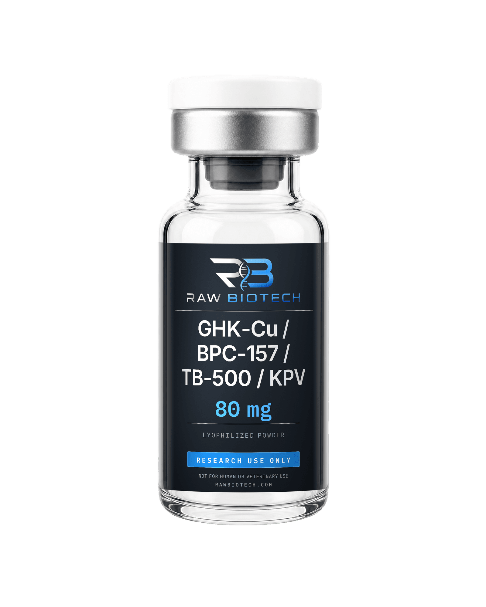 GHK-Cu / BPC-157 / TB-500 / KPV vial